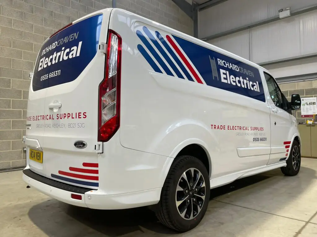 2014-2015-2016-2017 Ford transit van design, vinyl graphics panel wrap, West Yorkshire, Bingley, Bradford, Keighley, Leeds, and Halifax.