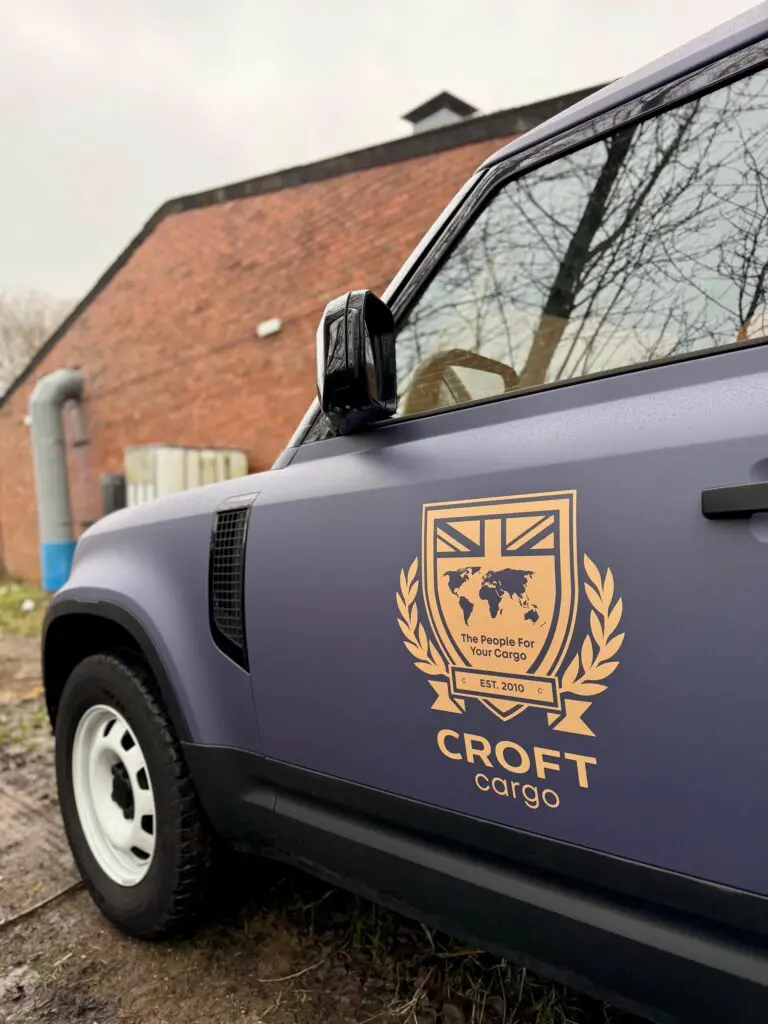 Custom commercial van wrap side profile, providing high-impact vehicle branding for businesses across West Yorkshire, including Leeds, Bradford, and Halifax.
